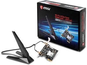 MSI AX905C Dual Band WiFi 6 (802.11ax 2x2) with Bluetooth 5 PCI-E x1 Card for Desktop Computer MSI AX905C Dual Band WiFi 6 (802.11ax 2x2) with Bluetooth 5 PCI-E x1 Card for Desktop Computer