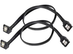 Mini Skater Sata 3.0 III Flat Cable Connector 14-inch 6.0 Gbps 7pin Straight Right-Angle Plug Male-Female Data Cable with Locking Latch(2-Pcs) Mini Skater Sata 3.0 III Flat Cable Connector 14-inch 6.0 Gbps 7pin Straight Right-Angle Plug Male-Female Data Cable with Locking Latch(2-Pcs)
