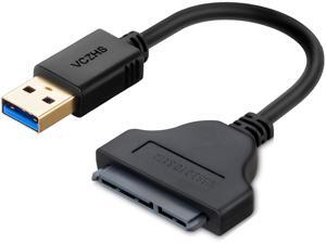 SATA to USB 3.0 Adapter, VCZHS SATA to USB for 2.5” SATA Drives External Hard Drive Cable SATA III to USB 3.0 Converter for 2.5” SSD/HDD SATA to USB 3.0 Adapter, VCZHS SATA to USB for 2.5” SATA Drives External Hard Drive Cable SATA III to USB 3.0 Converter for 2.5” SSD/HDD