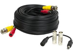 Amcrest 60 Feet Pre-Made All-in-One Siamese BNC Video and Power CCTV Security Camera Cable with Two Female Connectors for 960H & HD-CVI Camera and DVR (SCABLEHD60B) Amcrest 60 Feet Pre-Made All-in-One Siamese BNC Video and Power CCTV Security Camera Cable with Two Female Connectors for 960H & HD-CVI Camera and DVR (SCABLEHD60B)