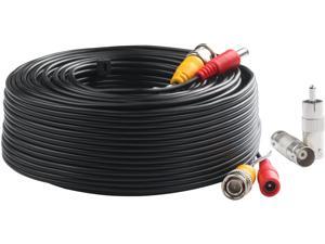 Postta BNC Video Power Cable (100 Feet) Pre-Made All-in-One Video Security Camera Cable Wire with Two Connectors for CCTV DVR Surveillance System Postta BNC Video Power Cable (100 Feet) Pre-Made All-in-One Video Security Camera Cable Wire with Two Connectors for CCTV DVR Surveillance System