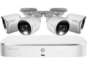 Lorex 4K HD Weatherproof Indoor/Outdoor Security System, 4 x 4K Ultra HD Bullet Cameras w/Advanced Motion Detection |Color Night Vision & Smart Home Compatibility - 2TB 8 Channel DVR Lorex 4K HD Weatherproof Indoor/Outdoor Security System, 4 x 4K Ultra HD Bullet Cameras w/Advanced Motion Detection |Color Night Vision & Smart Home Compatibility - 2TB 8 Channel DVR