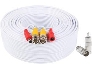 BNC Video Power Cable 100 Feet Pre-Made All-in-One Video Security Camera Cable Wire with Two Connectors for CCTV DVR Surveillance System BNC Video Power Cable 100 Feet Pre-Made All-in-One Video Security Camera Cable Wire with Two Connectors for CCTV DVR Surveillance System