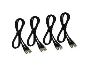 3.2ft BNC to BNC Jumper Cable Extension Connector Male to Male for CCTV DVR to TV System 4 Pack 3.2ft BNC to BNC Jumper Cable Extension Connector Male to Male for CCTV DVR to TV System 4 Pack