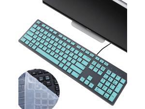 2Pcs i-Tensodo Keyboard Cover for Dell KM636 and KB216 Wireless Keyboard, Dell Optiplex 5250/3050/3240/5460/7450/7050, Dell Inspiron AIO 3475/3670/3477 All-in-one Desktop, Candy Blue+Clear 2Pcs i-Tensodo Keyboard Cover for Dell KM636 and KB216 Wireless Keyboard, Dell Optiplex 5250/3050/3240/5460/7450/7050, Dell Inspiron AIO 3475/3670/3477 All-in-one Desktop, Candy Blue+Clear