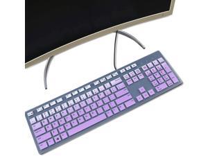 Keyboard Cover for Dell KM636 Wireless Keyboard & Dell KB216 Wired/Dell Optiplex 5250 3050 3240 5460 7450 7050/Dell Inspiron AIO 3475/3670/3477 All-in one Desktop Keyboard Skin, Ombre Purple Keyboard Cover for Dell KM636 Wireless Keyboard & Dell KB216 Wired/Dell Optiplex 5250 3050 3240 5460 7450 7050/Dell Inspiron AIO 3475/3670/3477 All-in one Desktop Keyboard Skin, Ombre Purple