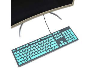 Keyboard Cover for Dell KB216 KB216p Wired & Dell KM636 Wireless Keyboard/Dell Optiplex 5250 3050 3240 5460 7450 7050/Dell Inspiron AIO 3475/3670/3477 All-in one Desktop Keyboard Skin, Mint Green Keyboard Cover for Dell KB216 KB216p Wired & Dell KM636 Wireless Keyboard/Dell Optiplex 5250 3050 3240 5460 7450 7050/Dell Inspiron AIO 3475/3670/3477 All-in one Desktop Keyboard Skin, Mint Green