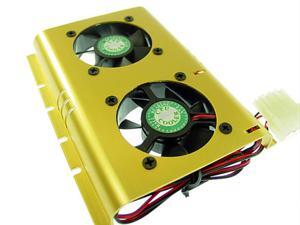 "E-buy World" SHDC-B Dual 50mm Ball Bearing Fan Hard-Drive Cooler "E-buy World" SHDC-B Dual 50mm Ball Bearing Fan Hard-Drive Cooler