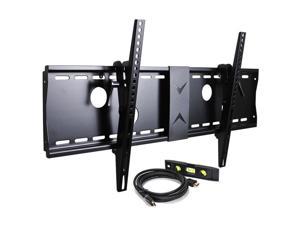 VideoSecu Tilt TV Wall Mount Bracket for most 37 39 40 42 43 46 47 48 50 52 55 58 60 65 70 inch LED LCD Plasma Flat Panel Screen Samsung Vizio Sharp Sony - Free HDMI Cable and Bubble Level 3KR