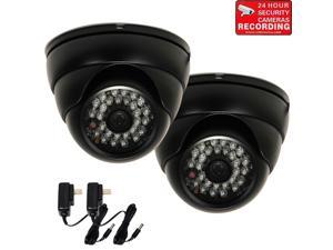 Dome Security Camera Color CCD Audio Video Day Night Outdoor CCTV Wide Angle cf6 