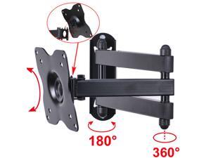 VideoSecu Articulating Tilt Swivel LCD LED TV Wall Mount for most 17 19 20 22 23 24 26 27 28" Monitor Flat Panel Screens, Full Motion TV Bracket with VESA 100x100/ 75x75 BHP VideoSecu Articulating Tilt Swivel LCD LED TV Wall Mount for most 17 19 20 22 23 24 26 27 28" Monitor Flat Panel Screens, Full Motion TV Bracket with VESA 100x100/ 75x75 BHP