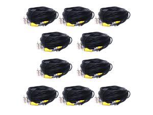 VideoSecu 10 Pack 50ft Feet Pre-made All-in-One BNC Video and Power Extension Cables with Free Connectors for CCTV Security Camera 1QD VideoSecu 10 Pack 50ft Feet Pre-made All-in-One BNC Video and Power Extension Cables with Free Connectors for CCTV Security Camera 1QD