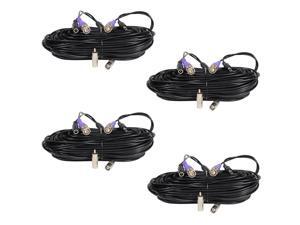 VideoSecu 4 Pack 100 Feet Video Power Extension Cable Pre-made All-in-One Wire Cord for CCTV DVR Surveillance System HD Security Camera AHD, CVI, TVI HD Analog Camera with Free BNC RCA Connectors B7I VideoSecu 4 Pack 100 Feet Video Power Extension Cable Pre-made All-in-One Wire Cord for CCTV DVR Surveillance System HD Security Camera AHD, CVI, TVI HD Analog Camera with Free BNC RCA Connectors B7I