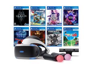 PlayStation VR 11-In-1 Deluxe 8 Games Bundle: VR Headset, Camera, Move Motion Controllers, Skyrim, VR Worlds, Firewall Zero Hour, Battlezone, RIGS, Until Dawn, Blood & Truth, Everybody's Golf PlayStation VR 11-In-1 Deluxe 8 Games Bundle: VR Headset, Camera, Move Motion Controllers, Skyrim, VR Worlds, Firewall Zero Hour, Battlezone, RIGS, Until Dawn, Blood & Truth, Everybody's Golf