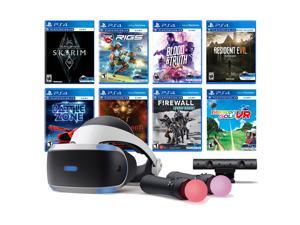PlayStation VR 11-In-1 Deluxe 8 Games Bundle: VR Headset, Camera, Move Motion Controllers, Skyrim, Resident Evil 7, Firewall Zero Hour, Battlezone, RIGS, Until Dawn, Blood & Truth, Everybody's Golf PlayStation VR 11-In-1 Deluxe 8 Games Bundle: VR Headset, Camera, Move Motion Controllers, Skyrim, Resident Evil 7, Firewall Zero Hour, Battlezone, RIGS, Until Dawn, Blood & Truth, Everybody's Golf