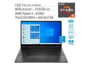 HP Envy x360 2-in-1 Touchscreen Laptop, 15.6" IPS FHD, Ryzen 5-4500U 6-Core up to 4.00 GHz, 8GB RAM, 256GB SSD, USB-C/DP, HDMI 2.0, Backlit KB, WebCam, Win 10 HP Envy x360 2-in-1 Touchscreen Laptop, 15.6" IPS FHD, Ryzen 5-4500U 6-Core up to 4.00 GHz, 8GB RAM, 256GB SSD, USB-C/DP, HDMI 2.0, Backlit KB, WebCam, Win 10