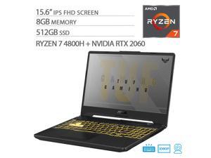 ASUS TUF VR Ready Gaming Laptop, 15.6" IPS FHD, AMD Ryzen 7-4800H Octa-Core up to 4.20 GHz, NVIDIA RTX 2060, 8GB RAM, 512GB SSD, RGB Backlit KB, RJ-45 Ethernet, Win 10 ASUS TUF VR Ready Gaming Laptop, 15.6" IPS FHD, AMD Ryzen 7-4800H Octa-Core up to 4.20 GHz, NVIDIA RTX 2060, 8GB RAM, 512GB SSD, RGB Backlit KB, RJ-45 Ethernet, Win 10
