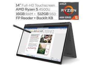 Lenovo Flex 5 2-in-1 Touchscreen Laptop 14" FHD AMD Ryzen 5-4500U 4.0 GHz 16GB DDR4 RAM 512GB SSD FP Reader Backlit KB Type-C HDMI WiFi Webcam Digital Pen Win 10 Lenovo Flex 5 2-in-1 Touchscreen Laptop 14" FHD AMD Ryzen 5-4500U 4.0 GHz 16GB DDR4 RAM 512GB SSD FP Reader Backlit KB Type-C HDMI WiFi Webcam Digital Pen Win 10