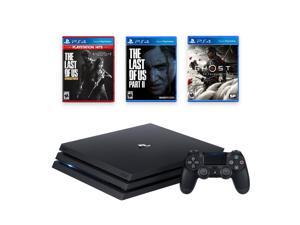PlayStation 4 Pro 1TB Console with The Last of Us and Ghost of Tsushima - PS4 Pro 1TB Jet Black 4K HDR Gaming Console, Wireless Controller and Games PlayStation 4 Pro 1TB Console with The Last of Us and Ghost of Tsushima - PS4 Pro 1TB Jet Black 4K HDR Gaming Console, Wireless Controller and Games