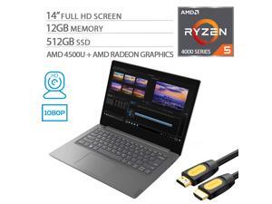 Lenovo V14 ARE 14" FHD Laptop, Ryzen 5 4500U Hexa-Core up to 4.0 GHz, 12GB DDR4 RAM, 512GB SSD, Wi-Fi, Bluetooth, HDMI, Mytrix HDMI Cable, Win 10 Pro Lenovo V14 ARE 14" FHD Laptop, Ryzen 5 4500U Hexa-Core up to 4.0 GHz, 12GB DDR4 RAM, 512GB SSD, Wi-Fi, Bluetooth, HDMI, Mytrix HDMI Cable, Win 10 Pro