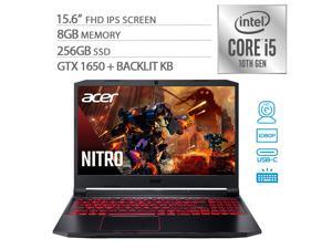 Acer Nitro 5 Gaming Laptop 15.6" IPS Full HD Intel Core i5-10300H (Beats i7-1065G7) 4-Core up to 4.50 GHz GTX 1650 8GB RAM 256GB SSD USB-C Backlit KB RJ-45 WiFi 6 HDMI Win 10 Acer Nitro 5 Gaming Laptop 15.6" IPS Full HD Intel Core i5-10300H (Beats i7-1065G7) 4-Core up to 4.50 GHz GTX 1650 8GB RAM 256GB SSD USB-C Backlit KB RJ-45 WiFi 6 HDMI Win 10