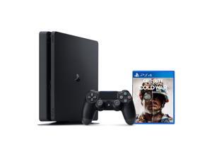PlayStation 4 1TB Console with Call of Duty: Black Ops Cold War - PS4 Slim 1TB Jet Black HDR Gaming Console, Wireless Controller and Game PlayStation 4 1TB Console with Call of Duty: Black Ops Cold War - PS4 Slim 1TB Jet Black HDR Gaming Console, Wireless Controller and Game