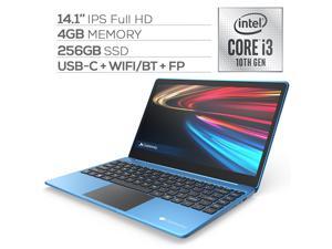 Gateway Notebook Ultra Slim Laptop 14.1" IPS FHD Intel Core i3-1005G1 Up to 3.4GHz 4GB RAM 256GB SSD USB-C FP Reader Webcam HDMI Wi-Fi THX Audio Win 10 S Blue Gateway Notebook Ultra Slim Laptop 14.1" IPS FHD Intel Core i3-1005G1 Up to 3.4GHz 4GB RAM 256GB SSD USB-C FP Reader Webcam HDMI Wi-Fi THX Audio Win 10 S Blue