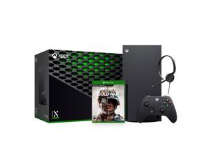 2020 Newest X Gaming Console Bundle  1TB SSD Black Xbox Console and Wireless Controller with Call of Duty Black Ops Cold War and Xbox Chat Headset