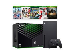 2021 Xbox Game and Accessory Bundle - 1TB SSD Black Xbox Console and Wireless Controller with Five Games and Mytrix HDMI 2.1 Cable for Xbox
