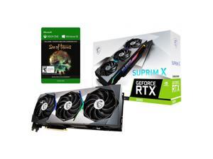 MSI GeForce RTX 3090 SUPRIM X 24G Graphics Card, 24GB 384-Bit GDDR6X, VR Ready, Ray Tracing, PCI Express® Gen 4, TORX FAN 4.0, DisplayPort x 3 (v1.4a) / HDMI 2.1 x 1 w/ Sea of Thieves MSI GeForce RTX 3090 SUPRIM X 24G Graphics Card, 24GB 384-Bit GDDR6X, VR Ready, Ray Tracing, PCI Express® Gen 4, TORX FAN 4.0, DisplayPort x 3 (v1.4a) / HDMI 2.1 x 1 w/ Sea of Thieves