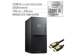 Dell XPS Desktop PC Intel 10th Core i5-10400 6-cores up to 4.3Ghz NVIDIA GeForce GTX 1660 SUPER 6GB GDDR6 32GB RAM 1TB SSD+2TB HDD USB-C RJ-45 LAN HDMI BT WiFi Mytrix HDMI Cable Win10 Dell XPS Desktop PC Intel 10th Core i5-10400 6-cores up to 4.3Ghz NVIDIA GeForce GTX 1660 SUPER 6GB GDDR6 32GB RAM 1TB SSD+2TB HDD USB-C RJ-45 LAN HDMI BT WiFi Mytrix HDMI Cable Win10