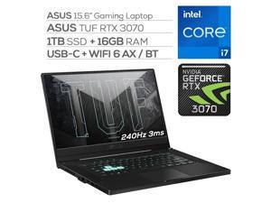 ASUS TUF 3070 Gaming Laptop, 240Hz 3ms FHD 15.6" Display, Intel Core i7-11370H, GeForce RTX 3070 8GB GDDR6, 16GB RAM, 1TB SSD, Thunderbolt 4, Backlit KB, WiFi 6, Ethernet, Win 10