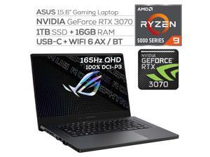 ASUS ROG Zephyrus Gaming Laptop,165Hz 3ms WQHD 15.6" Display,AMD Ryzen 9, GeForce RTX 3070 8GB GDDR6, 16GB RAM, 1TB SSD, USB-C, Backlit KB, WiFi 6, RJ-45 Ethernet, Win 10 ASUS ROG Zephyrus Gaming Laptop,165Hz 3ms WQHD 15.6" Display,AMD Ryzen 9, GeForce RTX 3070 8GB GDDR6, 16GB RAM, 1TB SSD, USB-C, Backlit KB, WiFi 6, RJ-45 Ethernet, Win 10