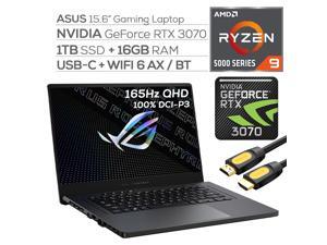 ASUS ROG Zephyrus Gaming Laptop,165Hz 3ms WQHD 15.6" Display,AMD Ryzen 9, GeForce RTX 3070 8GB GDDR6, 16GB RAM, 1TB SSD, USB-C, Backlit KB, WiFi 6, RJ-45 Ethernet, Mytrix HDMI Cable, Win 10 ASUS ROG Zephyrus Gaming Laptop,165Hz 3ms WQHD 15.6" Display,AMD Ryzen 9, GeForce RTX 3070 8GB GDDR6, 16GB RAM, 1TB SSD, USB-C, Backlit KB, WiFi 6, RJ-45 Ethernet, Mytrix HDMI Cable, Win 10