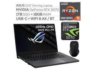 ASUS ROG Zephyrus Gaming Laptop,165Hz 3ms WQHD 15.6" Display,AMD Ryzen 9, GeForce RTX 3070 8GB GDDR6, 16GB RAM, 1TB SSD, USB-C, Backlit KB, WiFi 6, RJ-45 Ethernet, Mytrix Wireless Mouse, Win 10 ASUS ROG Zephyrus Gaming Laptop,165Hz 3ms WQHD 15.6" Display,AMD Ryzen 9, GeForce RTX 3070 8GB GDDR6, 16GB RAM, 1TB SSD, USB-C, Backlit KB, WiFi 6, RJ-45 Ethernet, Mytrix Wireless Mouse, Win 10