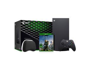 2020 Newest X Gaming Console Bundle  1TB SSD Black Xbox Console and Wireless Controller with Halo Infinite and Xbox Controller Protective Hard Shell Case