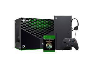 2020 Newest X Gaming Console Bundle  1TB SSD Black Xbox Console and Wireless Controller with Sea of Thieves Full Game and Xbox Chat Headset