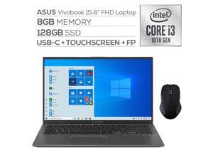 ASUS VivoBook 15.6" FHD Touchscreen Laptop, 1080p NanoEdge, Inetl Core i3-1005G1 Dual-Core, 8GB RAM, 128GB SSD, USB-C, FP Reader, WebCam, Mytrix Wireless Mouse, Win 10 S ASUS VivoBook 15.6" FHD Touchscreen Laptop, 1080p NanoEdge, Inetl Core i3-1005G1 Dual-Core, 8GB RAM, 128GB SSD, USB-C, FP Reader, WebCam, Mytrix Wireless Mouse, Win 10 S