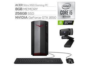 Acer Nitro N50 1650 Gaming Desktop PC Intel Core i5-10400 Hexa-Core, GTX 1650 HDMI/DVI, 8GB RAM, 256GB SSD, Wi-Fi 6, Ethernet, Mytrix Webcam, Win 10 Acer Nitro N50 1650 Gaming Desktop PC Intel Core i5-10400 Hexa-Core, GTX 1650 HDMI/DVI, 8GB RAM, 256GB SSD, Wi-Fi 6, Ethernet, Mytrix Webcam, Win 10