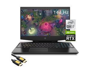 HP OMEN 15 Gaming Laptop, 15.6" FHD 144hz IPS Display, GeForce RTX 2070 Max-Q, Intel 6-Core i7-10750H, 32GB RAM, 1TB PCIe SSD+1TB HDD, Thunderbolt, RJ-45, Wi-Fi 6, RGB KB, Mytrix HDMI Cable, Win 10