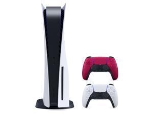 2021 New PlayStation Disk Version Console with 2 Wireless Controllers - White & Cosmic Red 2021 New PlayStation Disk Version Console with 2 Wireless Controllers - White & Cosmic Red