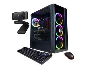 CyberPowerPC Gamer Master 3060 Gaming Desktop, AMD Ryzen 5 5600X Hexa-Core, GeForce RTX 3060 12GB, 16GB RAM, 1TB PCIe SSD+2TB HDD, HDMI/DP, Wi-Fi, RJ-45, RGB, Mytrix Web Camera, Win 10 CyberPowerPC Gamer Master 3060 Gaming Desktop, AMD Ryzen 5 5600X Hexa-Core, GeForce RTX 3060 12GB, 16GB RAM, 1TB PCIe SSD+2TB HDD, HDMI/DP, Wi-Fi, RJ-45, RGB, Mytrix Web Camera, Win 10