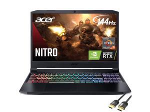 Acer Nitro 5 3060 Gaming Laptop, 15.6" FHD 144Hz IPS, AMD Ryzen 5 5600H , GeForce RTX 3060 6GB, 16GB RAM, 512GB NVMe SSD+1TB HDD, USB-C, RGB KB, Wi-Fi 6, Killer RJ-45, Mytrix HDMI 2.1 Cable, Win 10 Acer Nitro 5 3060 Gaming Laptop, 15.6" FHD 144Hz IPS, AMD Ryzen 5 5600H , GeForce RTX 3060 6GB, 16GB RAM, 512GB NVMe SSD+1TB HDD, USB-C, RGB KB, Wi-Fi 6, Killer RJ-45, Mytrix HDMI 2.1 Cable, Win 10