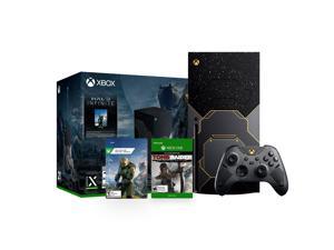 Microsoft Xbox Series X Halo Infinite Limited Edition Bundle Custom Skin Design with Halo Infinite and Tomb Raider Definitive Edition Full Games Holiday Gift Set