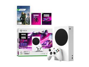 Microsoft Xbox Series S Fortnite & Rocket League Midnight Drive Pack Bundle with Halo: Infinite Full Game