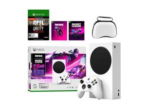 Microsoft Xbox Series S Fortnite & Rocket League Midnight Drive Pack Bundle with Call of Duty: Vanguard Full Game and Mytrix Controller Protective Case