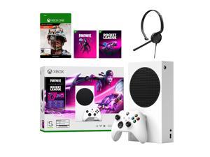 Microsoft Xbox Series S Fortnite & Rocket League Midnight Drive Pack Bundle with Call of Duty: Black Ops Cold War Full Game and Mytrix Chat Headset
