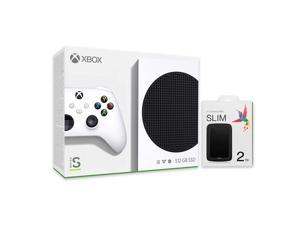 Microsoft Xbox Series S All Digital Gaming Console 512GB Solid State Drive White Xbox Console and Wireless Controller with Mytrix USB 30 2TB External HDD Storage