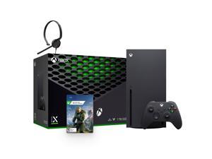 Latest Xbox Series X Gaming Console Bundle  1TB SSD Black Xbox Console and Wireless Controller with HALO Infinity and Mytrix Chat Headset