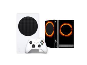 Microsoft Xbox Series S All Digital Gaming Console 512GB Solid State Drive White Xbox Console and Wireless Controller with Mytrix Full Body Skin StickerEclipse
